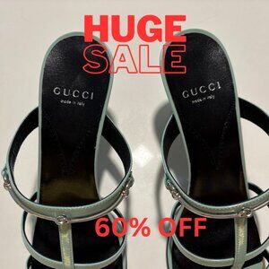 Brand New Gucci Women's Slim Horsebit Slide Sandals | Size: 39 $920